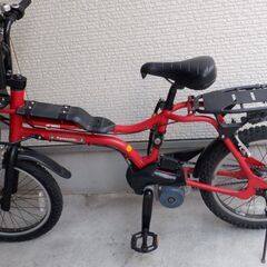 20インチ　panasonic INTER3　品番BE-ENZ03　電動自転車　red　赤　充電池なし　パナソニック