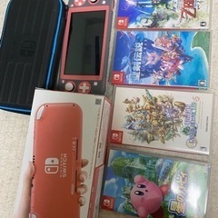 Switch light ピンク色　ソフト4本付き　すぐに遊べます。最終値下げです。