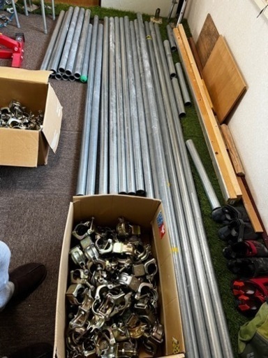 48.6mm  単管パイプ＆直交クランプセット（バラ売り不可）