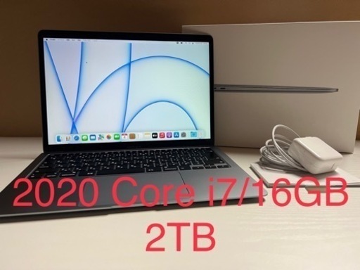 希少 MacBook Air 2020 Core i7 16GB 2TB