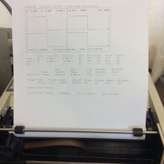 オシロスコープhp 54616Cとプリンタhp 2225AJ　波形を即印刷！　個別売りも相談にのりますの画像