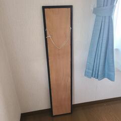 交渉中【0円】全身鏡 ミラー 鏡 ブラック【中古】の画像