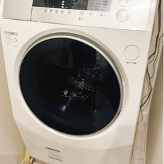 シャープ　全自動洗濯機　ドラム式　乾燥機付
