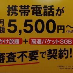 審査不要！携帯がご本人ｻﾏ名義でご契約出来ます！【スカイセブンモバイル沼津店】 - その他