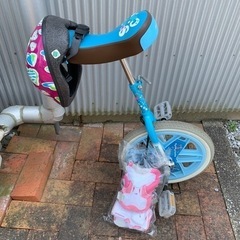 断捨離中！　一輪車　ヘルメット、プロテクターセット