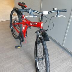 【送料込に変更】フェラーリ折り畳み自転車 26インチ 6段変速 中古 美品