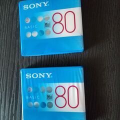 MD２つ 録音用ミニディスク　未開封