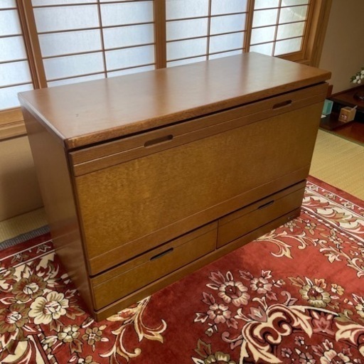 和アンティーク 着物箪笥  チェスト 和ダンス 4段式 ナラ材　大塚家具