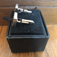 メンズ  カフスボタン  収納BOX付きの画像
