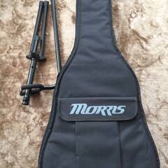 配送可 ほぼ未使用 美品セットMorris モーリス F-351i RBS アコースティックギター ケース ピック スタンド レッドブラウン 交換用弦クリーナーの画像