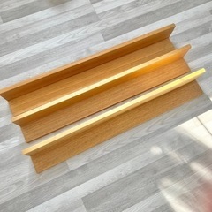 無印良品　壁につけられる棚　88cm  オーク材　3個セット