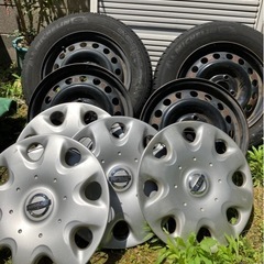 ●取引き中●◎中古品◎14インチ鉄チンホイールとホイールキャップ４枚◎