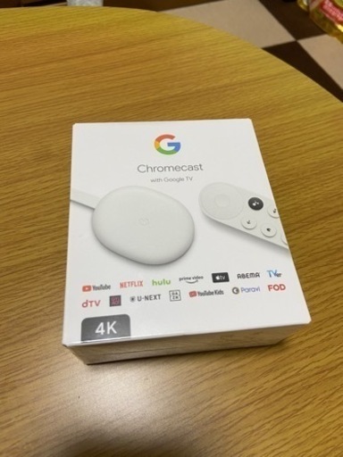 【新品未使用】chromecast with google tv