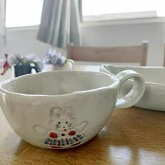 子供用食器セット（うさぎさん）の画像