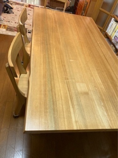 受け渡し者決定　ダイニングテーブル　天然木　無垢　180 ベンチ