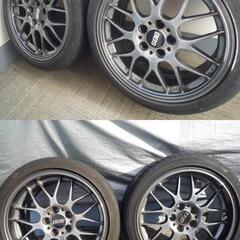 ◇BBS RG-R 18インチDBK タイヤ付4本セット　セルシ...