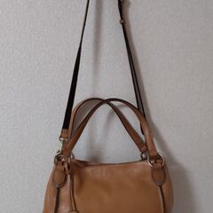 LIME ショルダーバック 本皮　キャメル