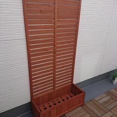プランター付きラティス
