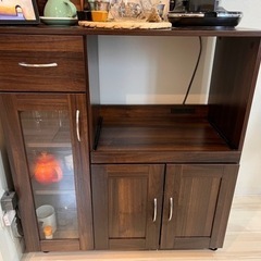 食器棚 キッチンラック  幅80cm 奥行き42cm 高さ88c...
