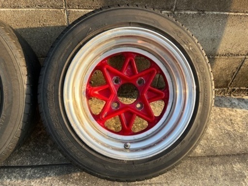 SOLDOUT 当時 仙台 ４穴 PCD100 185 55 14 旧車 軽自動車 当時 アルミ ホイール ホイル 画像参照