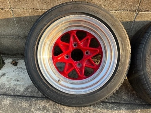 SOLDOUT 当時 仙台 ４穴 PCD100 185 55 14 旧車 軽自動車 当時 アルミ ホイール ホイル 画像参照