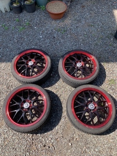 16インチ　4穴 pcd100 6j off40