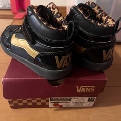 VANS 19cm ブラック✖️ゴールド