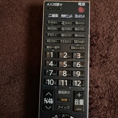 東芝　REGZA  テレビ用リモコンの画像