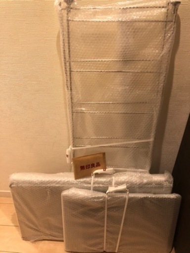 引取者決定【手渡し限定】MUJI 無印良品　ステンレスユニットシェルフ