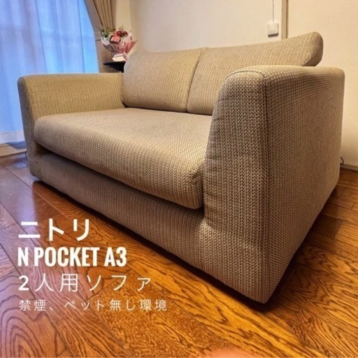 ニトリ ソファ N-Pocket A3 2人掛け
