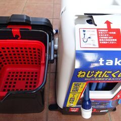 超美品★takagiタカギカバー付きホースリール30mとかしこいバケツ