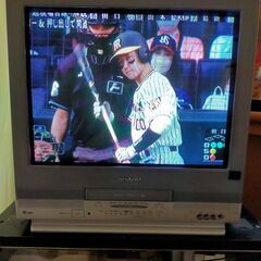テレビ21型（ブラウン管アナログ）　地デジチューナー付き