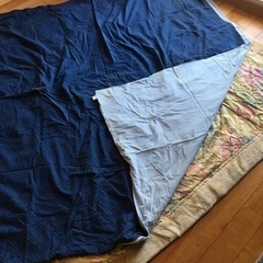 ［取引完了］0円　引取可能な方　こたつ布団、カバーの画像