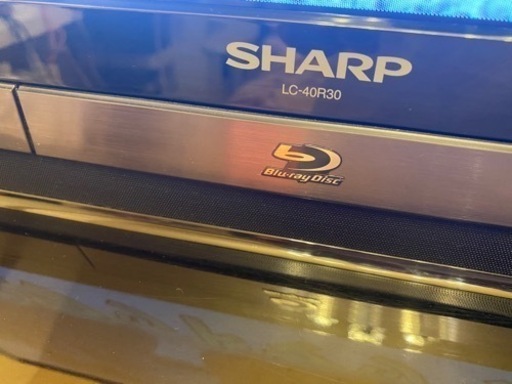 SHARP 40型 テレビ オールインワン フルハイビジョン BluRay AQUOS 本体 リモコン付き 2016年製