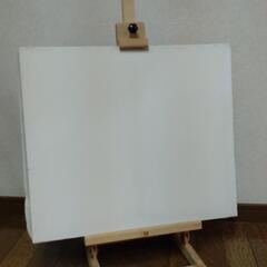 キャンバス　油絵具(絵具箱入り)　イーゼル他の画像