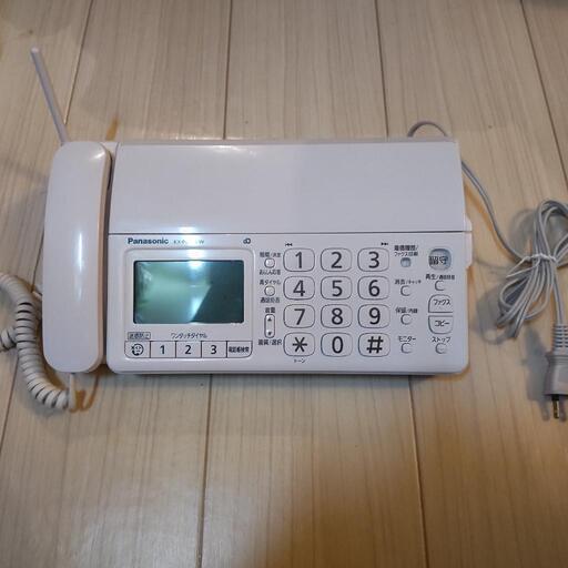 パナソニック 電話機 FAX ホワイト