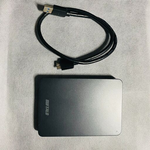 中古  BUFFALOポータブルHDD HD-PNF500U3-B