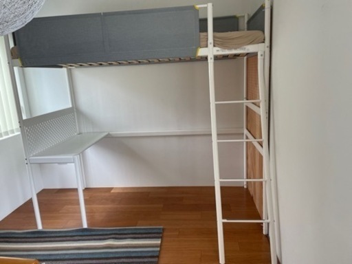 【IKEA】【イケア】ロフトベット&机