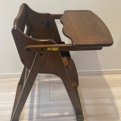 天然木　折りたたみ式ベビーチェア　ハイチェア　 ハローダイアリー...