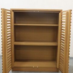 unico/ウニコ LIJN/レイン 北欧スタイルキャビネット サイドボード リビング収納 本棚 W75 収納家具 中古 店頭引取歓迎 R5829)の画像