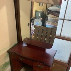 ガレージセール　鏡台　鏡　化粧台　レトロ
