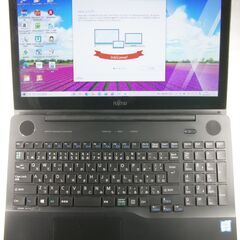 返品可 Core-i7 6700HQ 富士通 AH77/W Fujitsu FMVA77WBKS Windows 10 Home Officeなし シャイニーブラック 黒