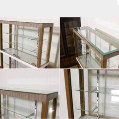 ガラスショーケース 昭和レトロ 什器棚 アンティーク ヴィンテージ