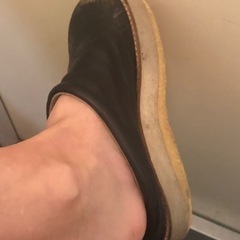 ★ 革のスリッポン？サンダル？みたいな厚底シューズ 靴 ★の画像