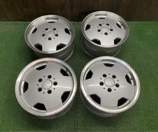 No.624 15×7J +25 5H-114.3 ディッシュ 15インチホイール 13クラウン SAUBER 当時物 希少