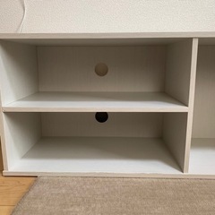 【中古】テレビ台 TV台 テレビボード ローボード 32インチ シンプル 収納ボックス コーナー 32型 アイリスオーヤマ 一人暮らし TV台タイプ モジュールボックス MDB-3Sの画像