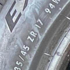 🌞235/45ZR17⭐工賃込み！86、ランサーエボリューション、WRX STI、インプレッサSTI等に！バリ山！美品！CONTINENTAL製サマータイヤ入荷しました🌞の画像