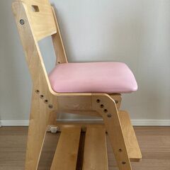 中古　子供　学習チェア　くろがね工作所の画像