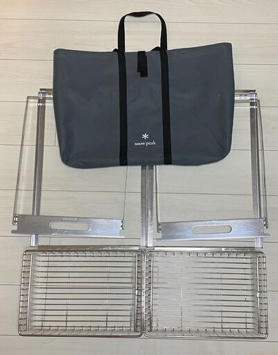 スノーピーク IGTハンギングラックフレーム2段セット・トレー深型・ 830脚4本