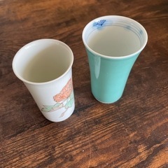 レトロ♪ひとくちグラス2個の画像